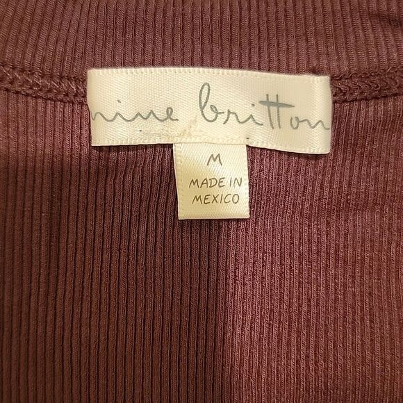 Nine Britton Chocolate Sleeveless Maxi Dress W Ruching On Sides Sz Med - Picture 8 of 10